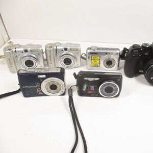 Lot Of 6 Digital Cameras Broken For Parts/Repair AS-IS